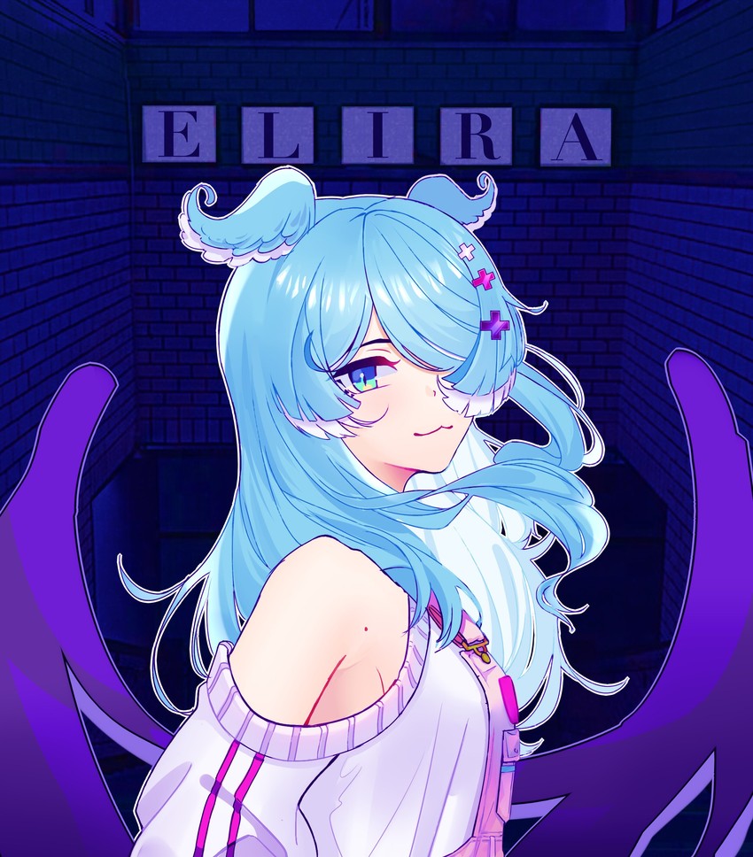 elira pendora (nijisanji and 1 more) drawn by retina_frog