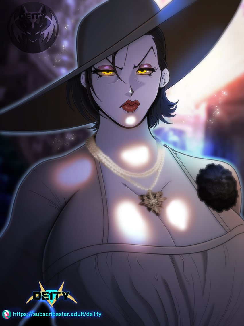 alcina dimitrescu (resident evil and 1 more) drawn by de1ty