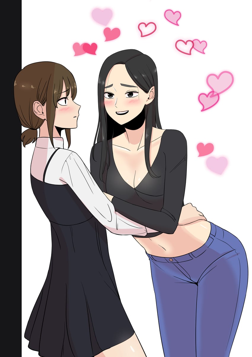 kim gaeul and kim sori (beautiful gunbari) drawn by vmfhaldnjfem