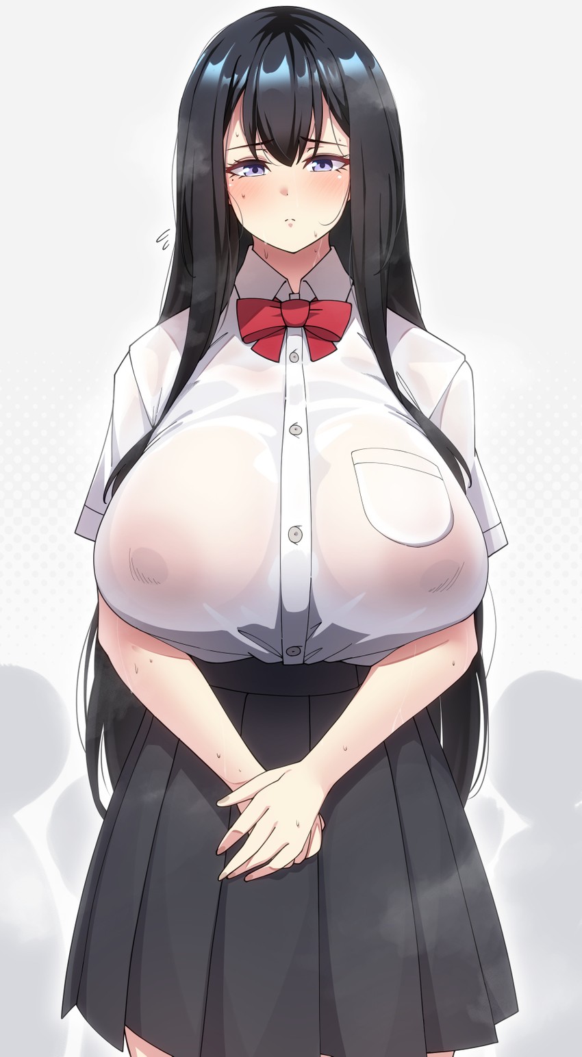 uncharacteristic high school girl (original) drawn by konoshige_(ryuun)