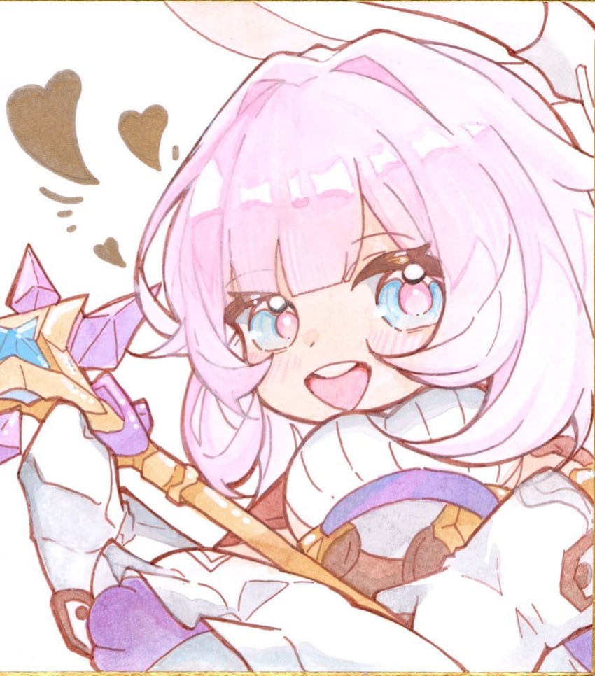 elf elysia (honkai and 1 more) drawn by niwa_x_4_torigairu