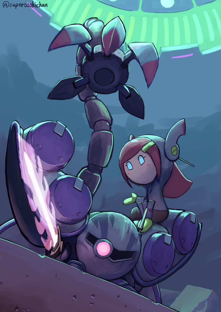 meta knight, susie, and mecha knight (kirby and 1 more) drawn by supertoshichan