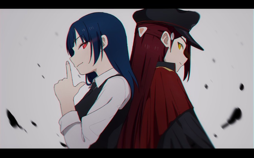 tsushima yoshiko and sakurauchi riko (love live! and 1 more) drawn by sellel