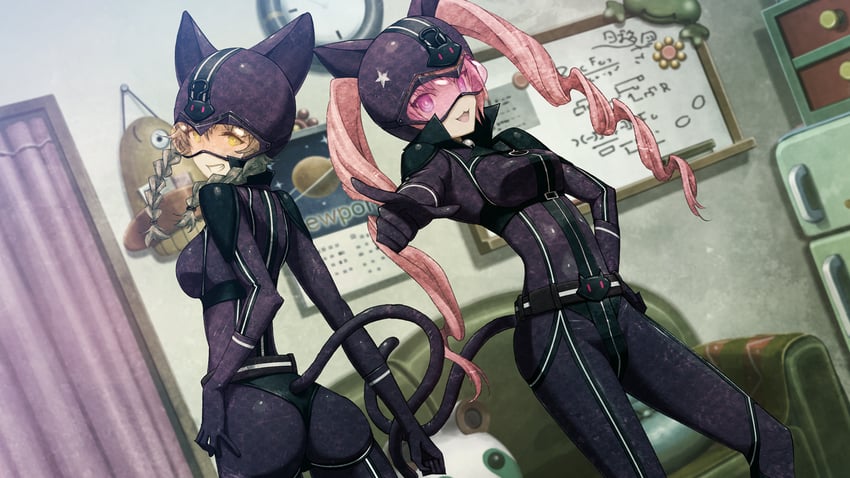 amane suzuha, akiha rumiho, and upa (steins;gate and 1 more) drawn by huke
