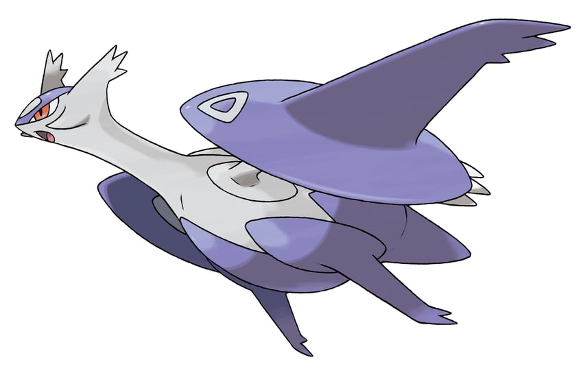 latios and mega latios (pokemon and 1 more) drawn by sugimori_ken