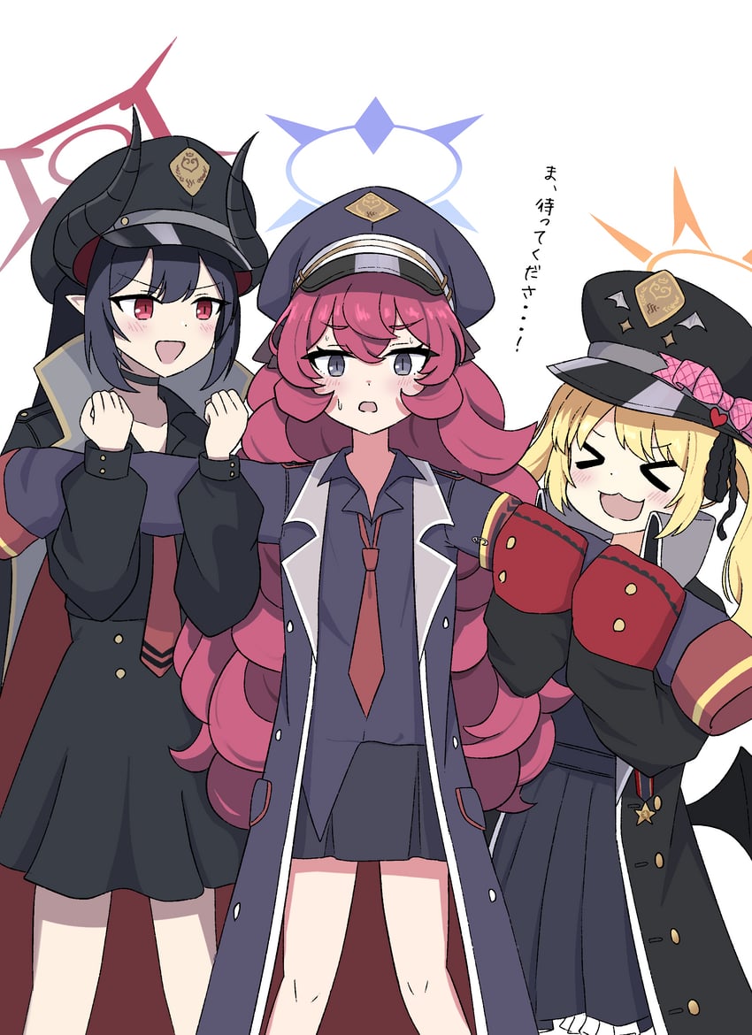 ibuki, iroha, and chiaki (blue archive) drawn by koucha_(sr4ez)