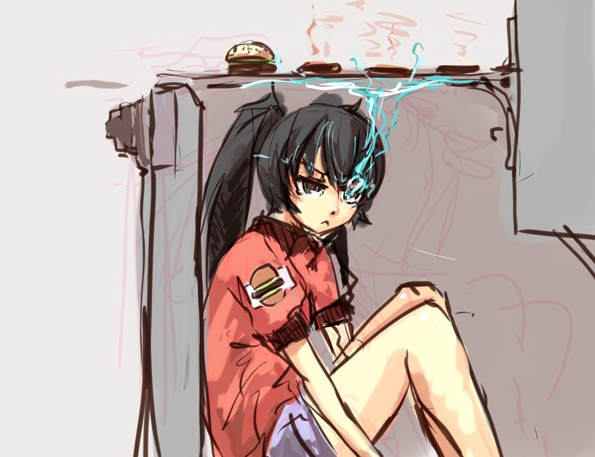 black rock shooter (black rock shooter) drawn by panties_(pantsu-pirate)