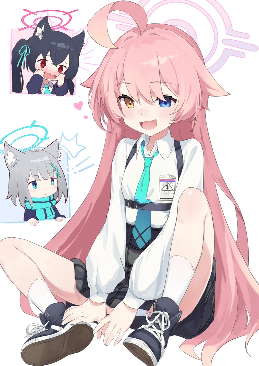 shiroko, hoshino, and serika (blue archive) drawn by ayaha_4780828