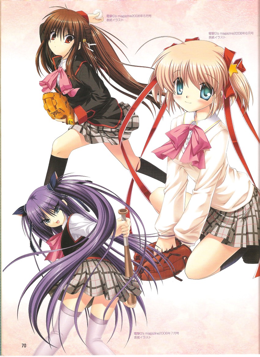 natsume rin, kamikita komari, and sasasegawa sasami (little busters!) drawn by hinoue_itaru and na-ga