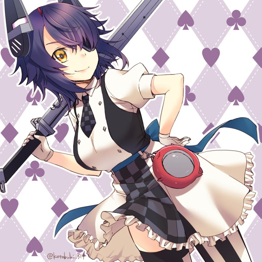 tenryuu, enemy lifebuoy, tenryuu kai ni, and michishio (kantai collection) drawn by kotobuki_(momoko_factory)