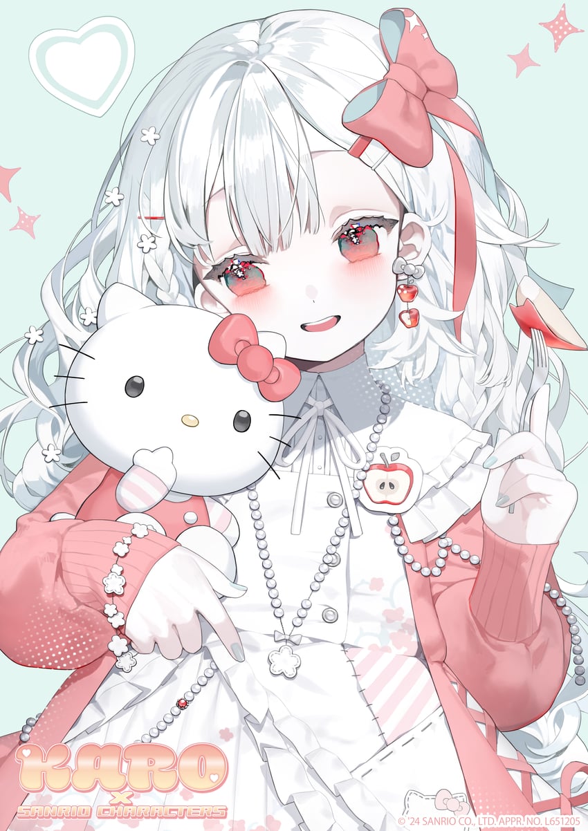 hello kitty (sanrio and 1 more) drawn by karo_(karohroka)