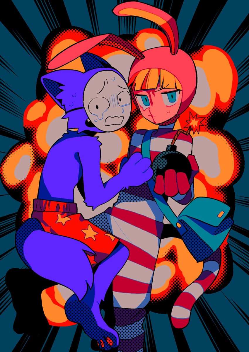popee and kedamono (popee the performer) drawn by menma_(enaic31)