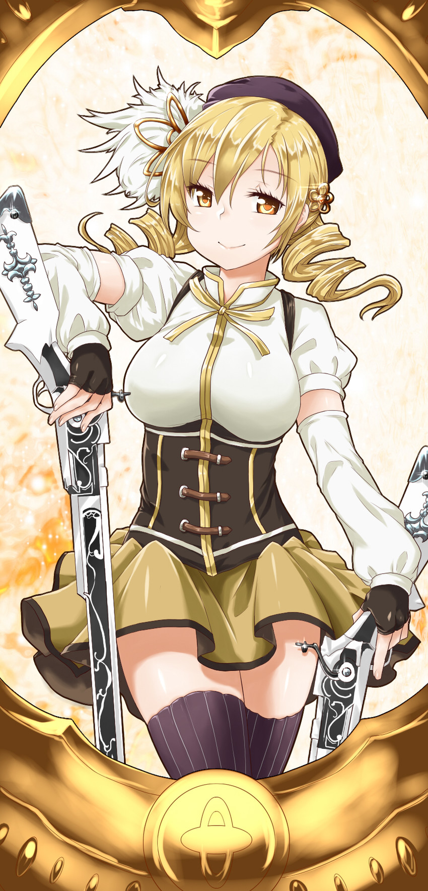 tomoe mami (mahou shoujo madoka magica) drawn by kaho_(amal135)