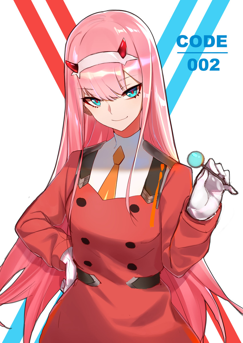 zero two (darling in the franxx) drawn by qingli_green