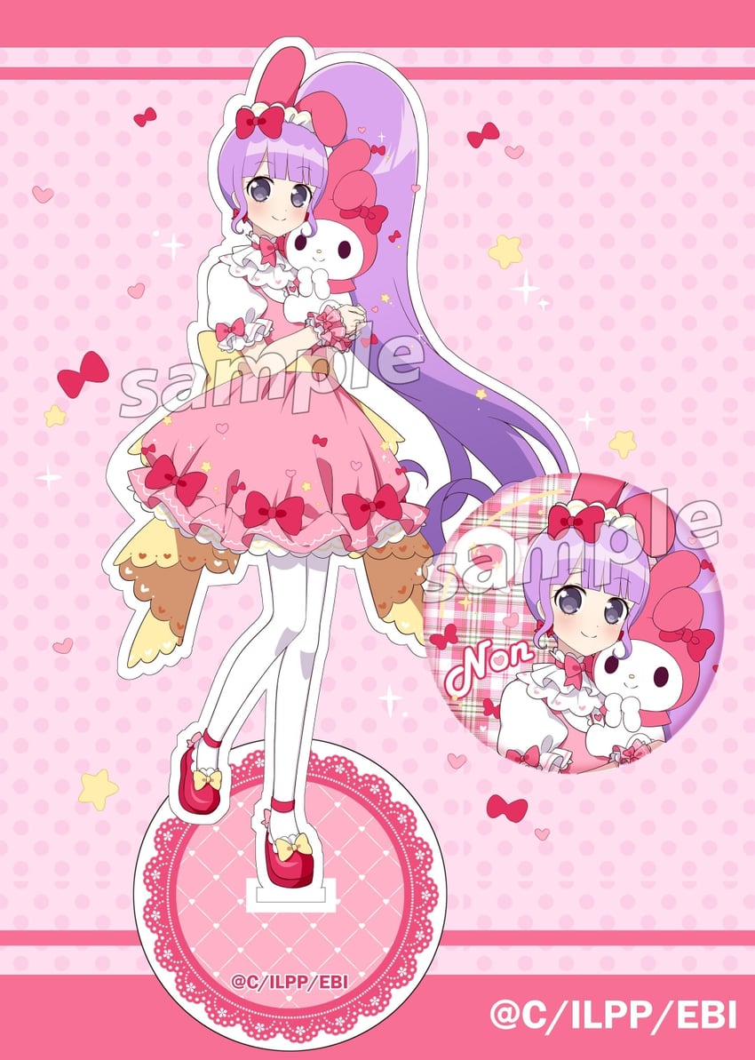 my melody and manaka non (pretty series and 3 more) drawn by ebi_nana
