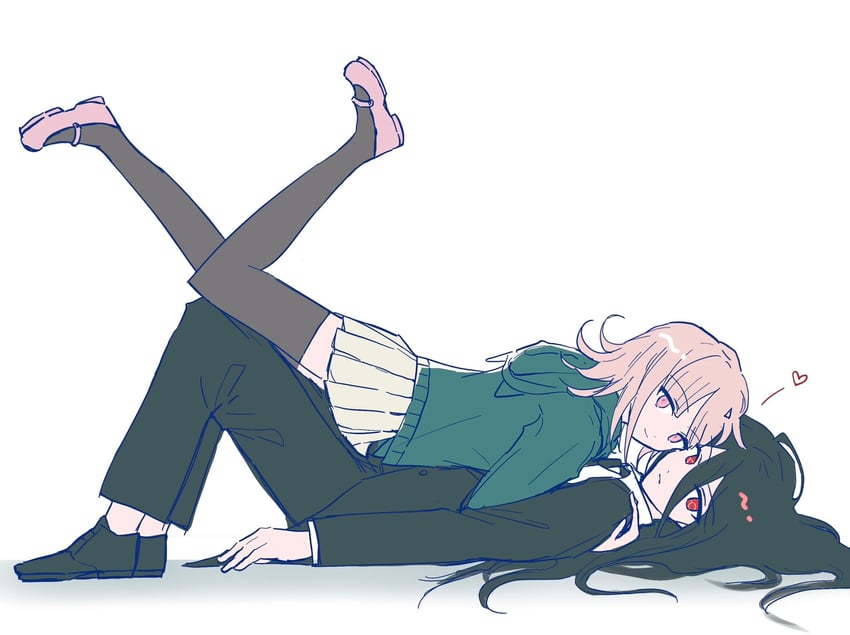 nanami chiaki and kamukura izuru (danganronpa and 1 more) drawn by tristia_(renixxxxv)