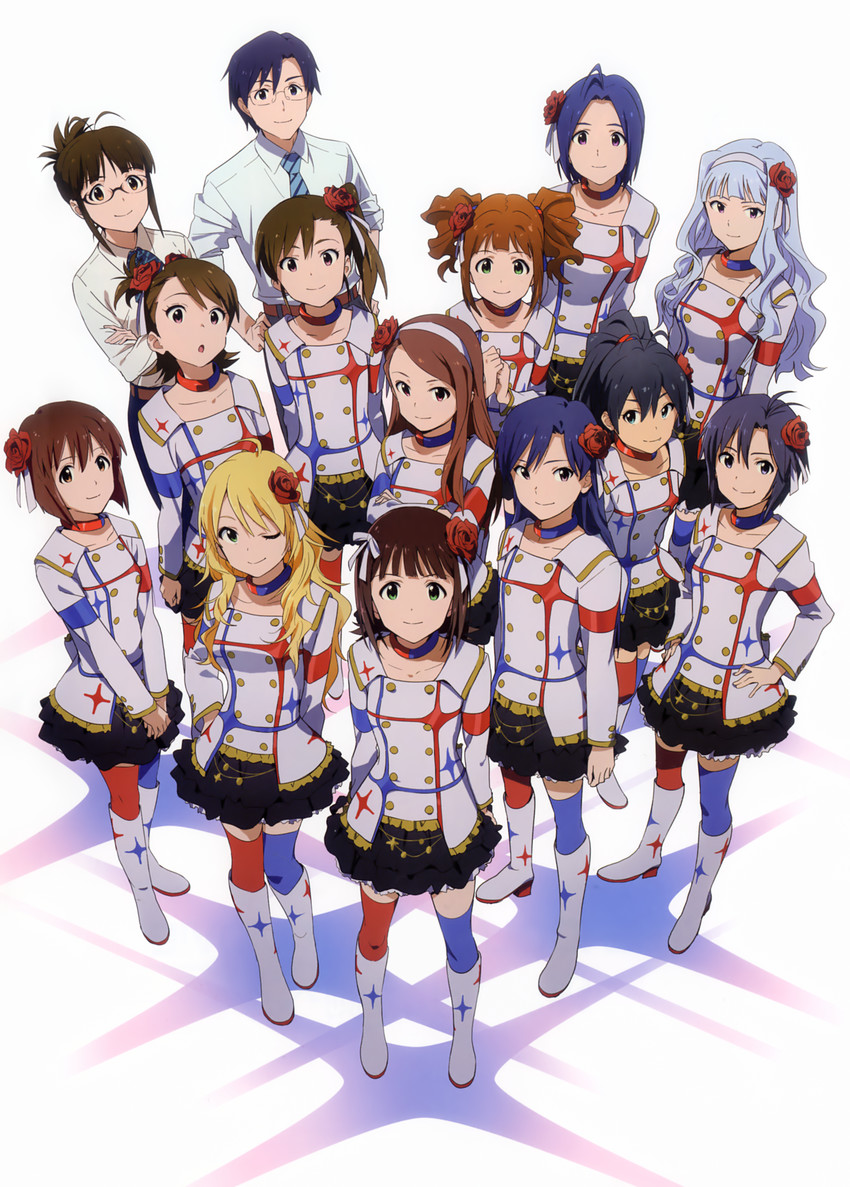 producer, hoshii miki, kisaragi chihaya, amami haruka, kikuchi makoto, and 9 more (idolmaster and 2 more)