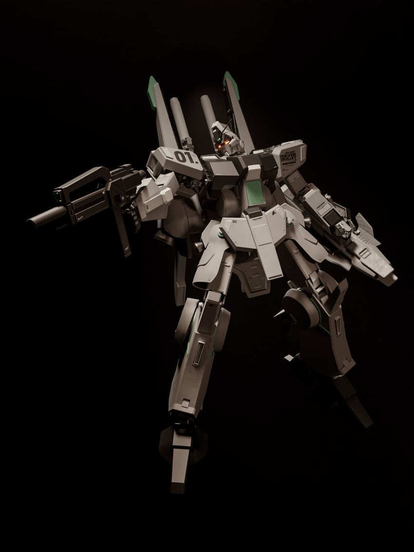 silver bullet (gundam and 1 more) drawn by mjeff