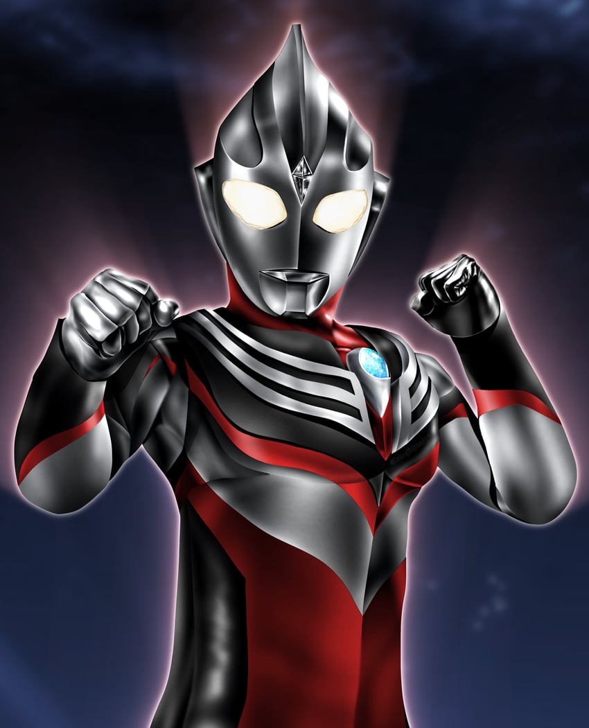 ultraman tiga (ultra series and 2 more) drawn by hanejidyna86