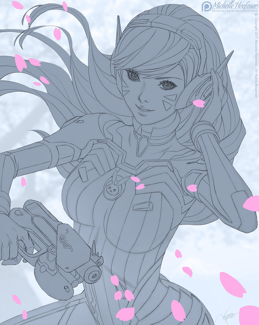 d.va (overwatch and 1 more) drawn by michelle_hoefener