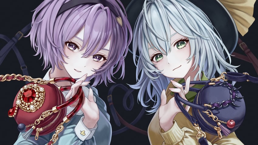 komeiji koishi and komeiji satori (touhou) drawn by torinari_(dtvisu)