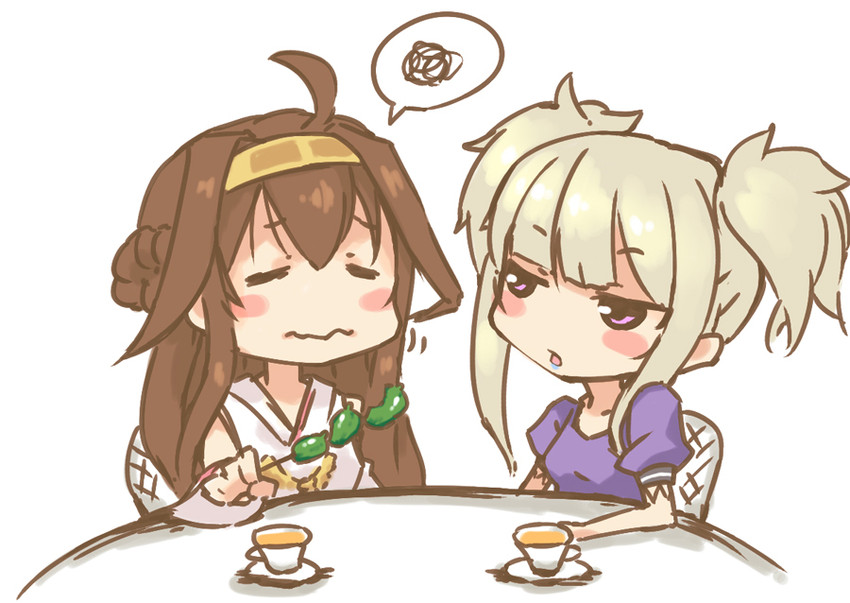 kongou (kantai collection and 1 more) drawn by imazon
