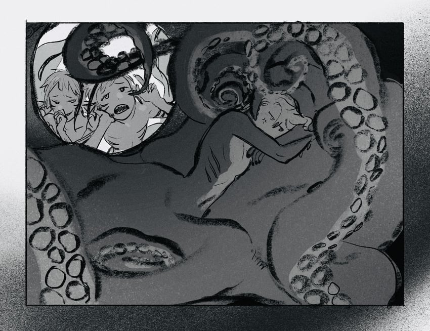 floyd leech, jade leech, and azul ashengrotto (twisted wonderland) drawn by ake_karashi