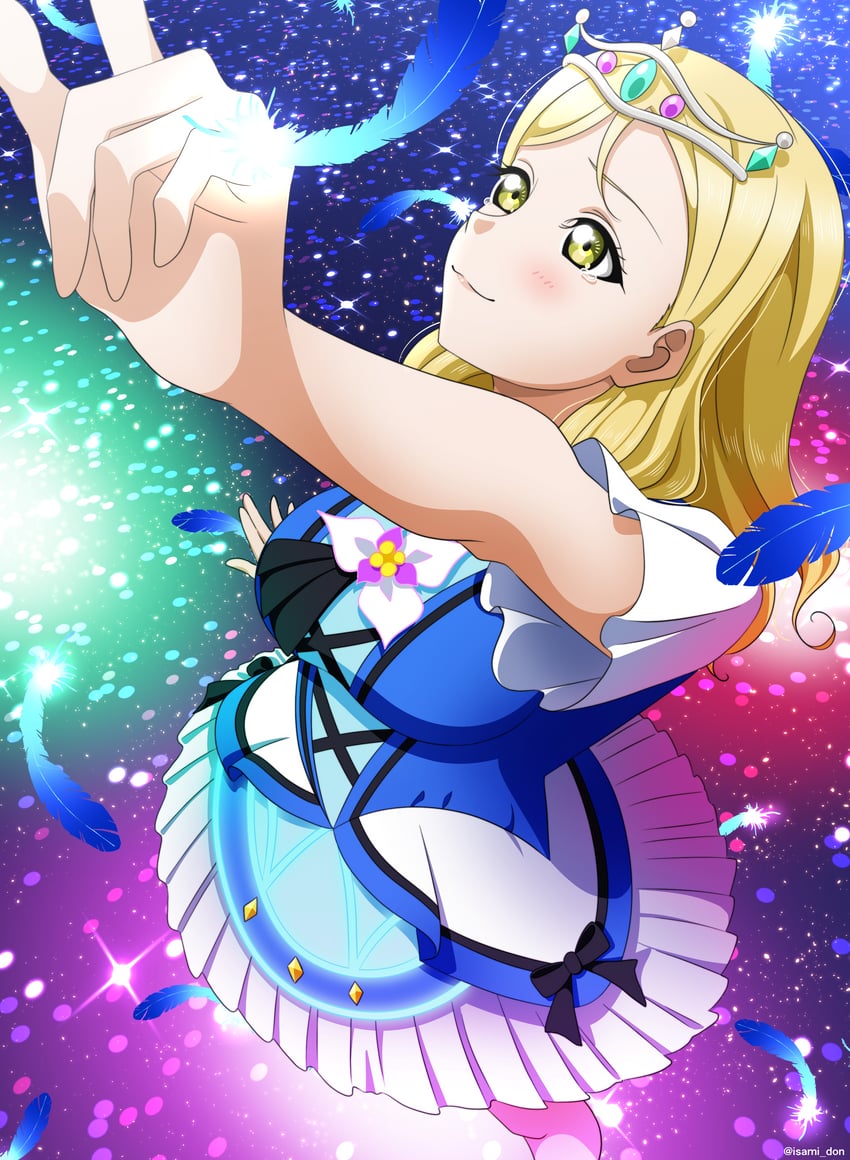 ohara mari (love live! and 1 more) drawn by isami_don
