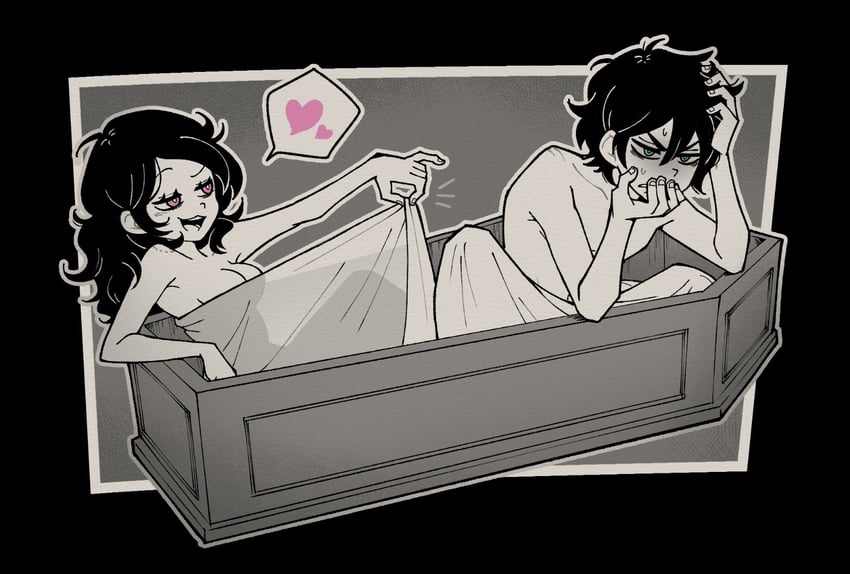 ashley graves and andrew graves (the coffin of andy and leyley) drawn by p_okate