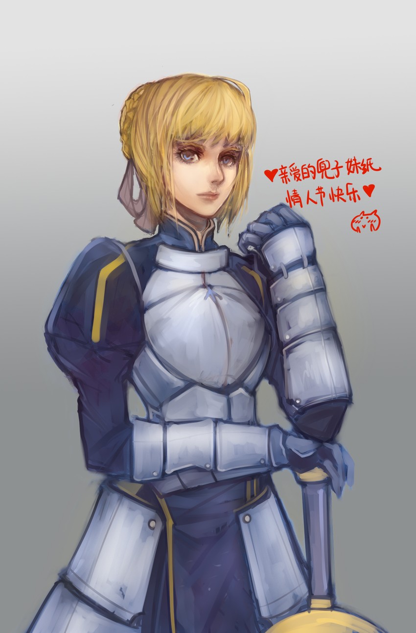 artoria pendragon and saber (fate and 1 more) drawn by shevan