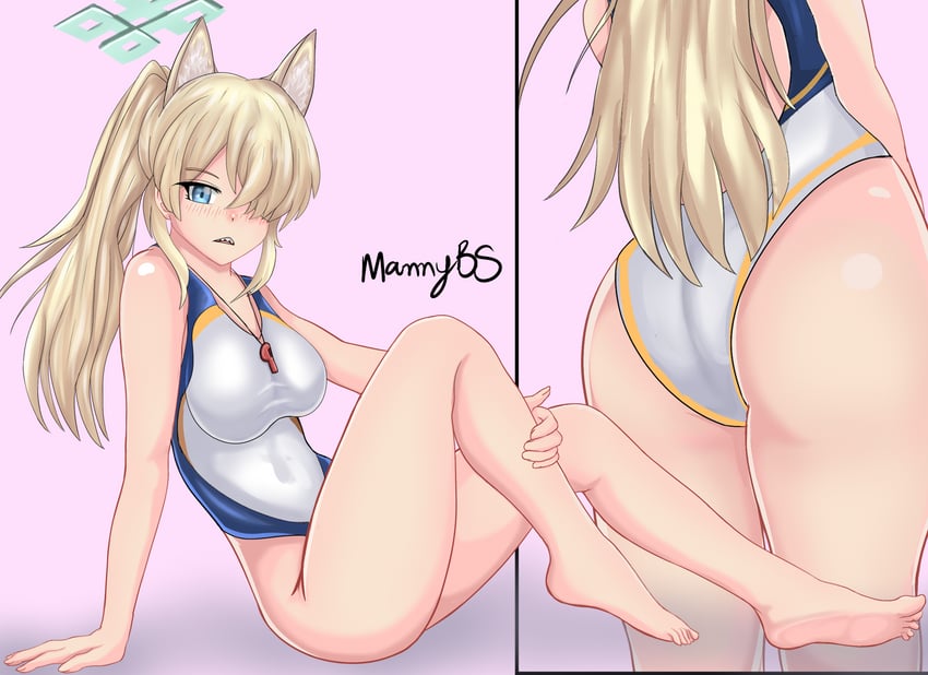 kanna (blue archive) drawn by mannybs34