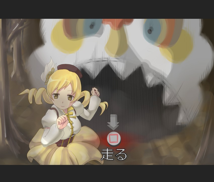 tomoe mami, charlotte, and del lago (mahou shoujo madoka magica and 2 more) drawn by sasasa_(chun96)
