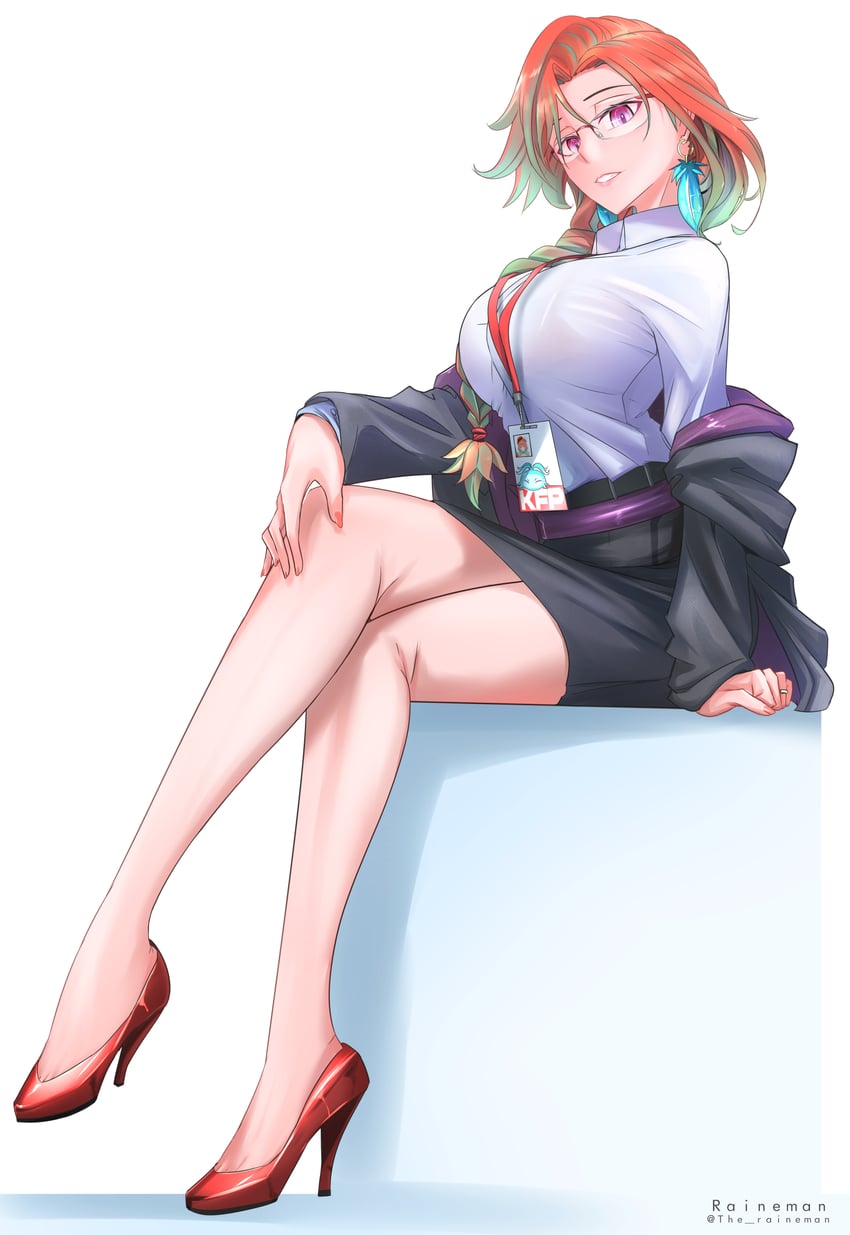 takanashi kiara (hololive and 1 more) drawn by the_raineman