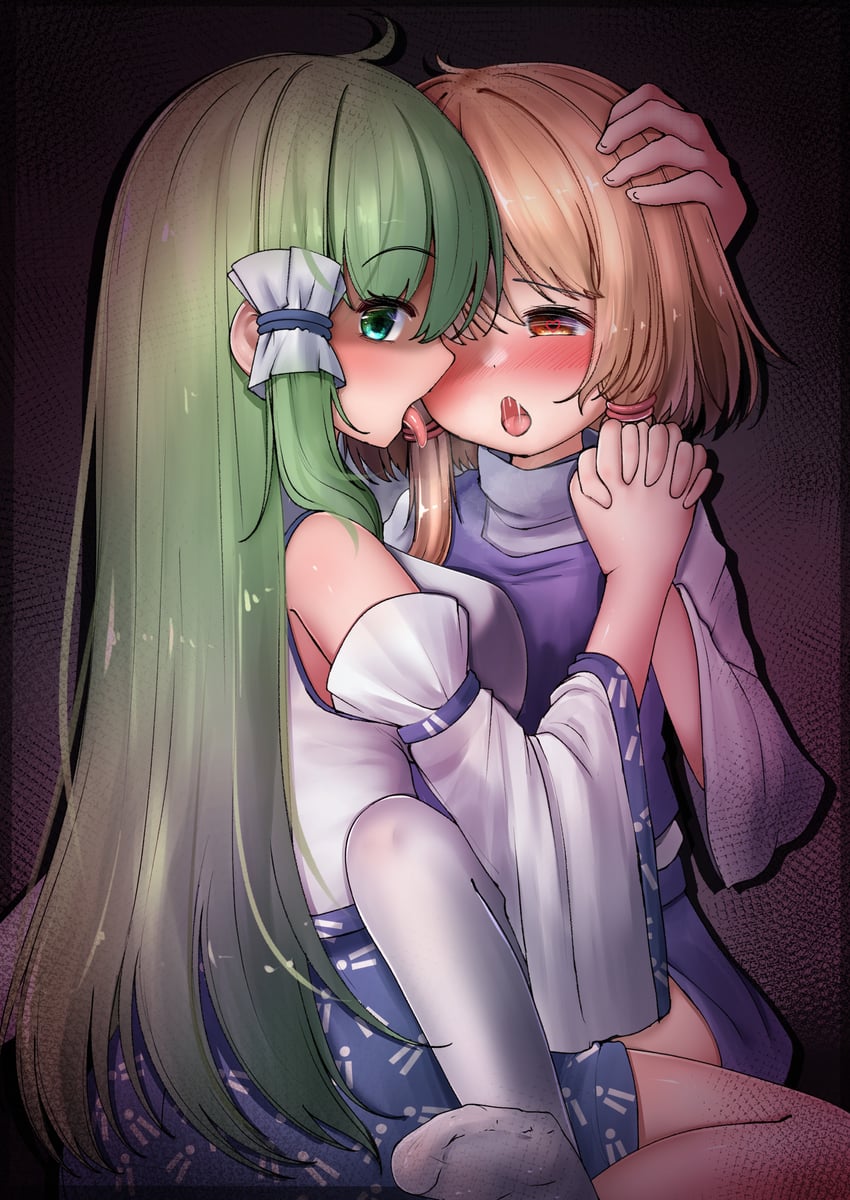 kochiya sanae and moriya suwako (touhou) drawn by onkona_minazuki