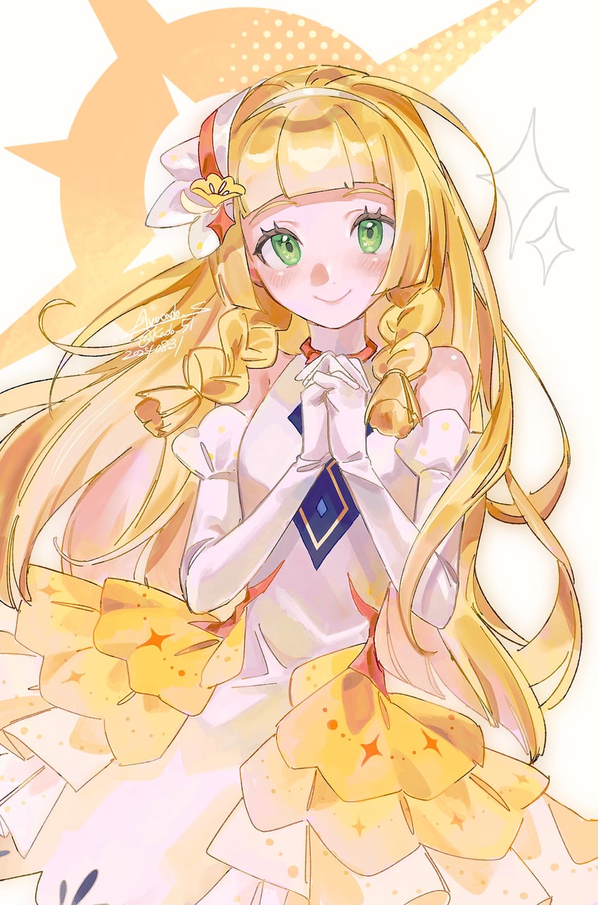 lillie (pokemon and 1 more) drawn by kado_51