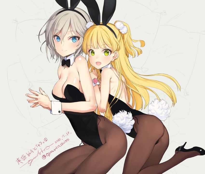 anastasia and jougasaki rika (idolmaster and 1 more) drawn by oyari_ashito