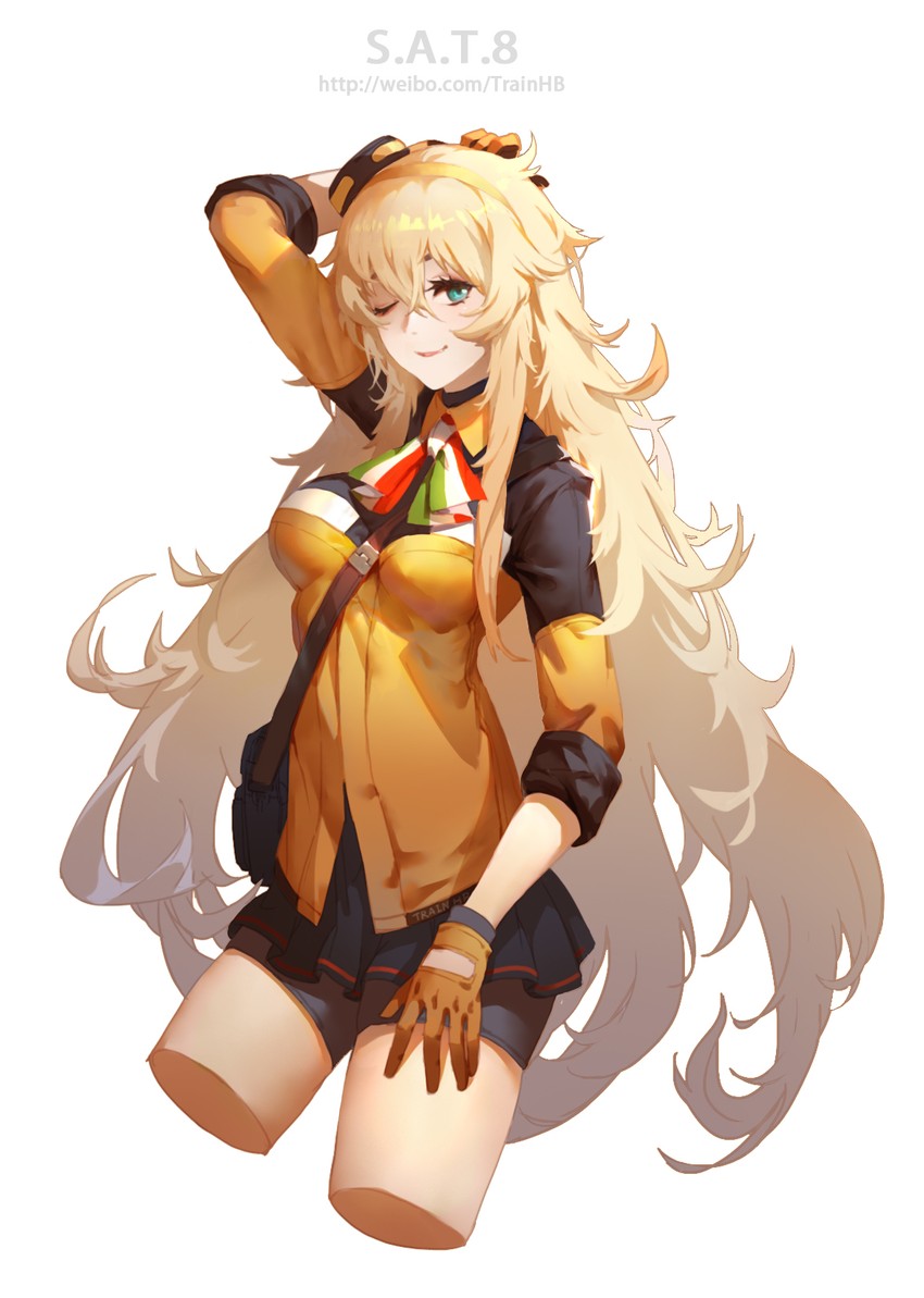 s.a.t.8 (girls' frontline) drawn by train_hb