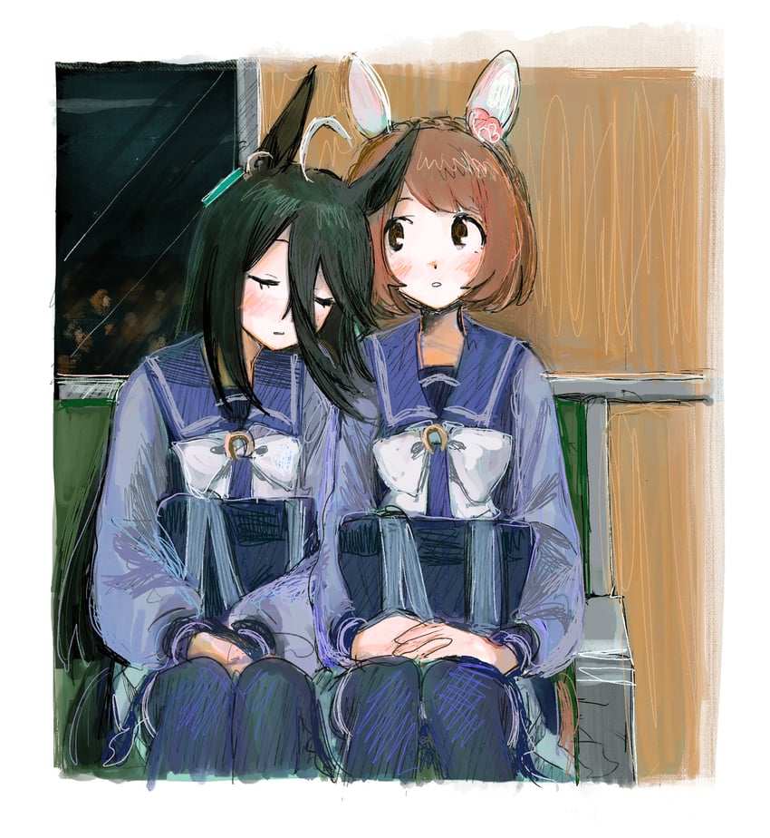 manhattan cafe and yukino bijin (umamusume) drawn by subaru_(user_tmwv7722)