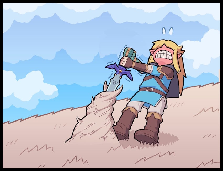 link and light dragon (the legend of zelda and 1 more) drawn by ayyk92