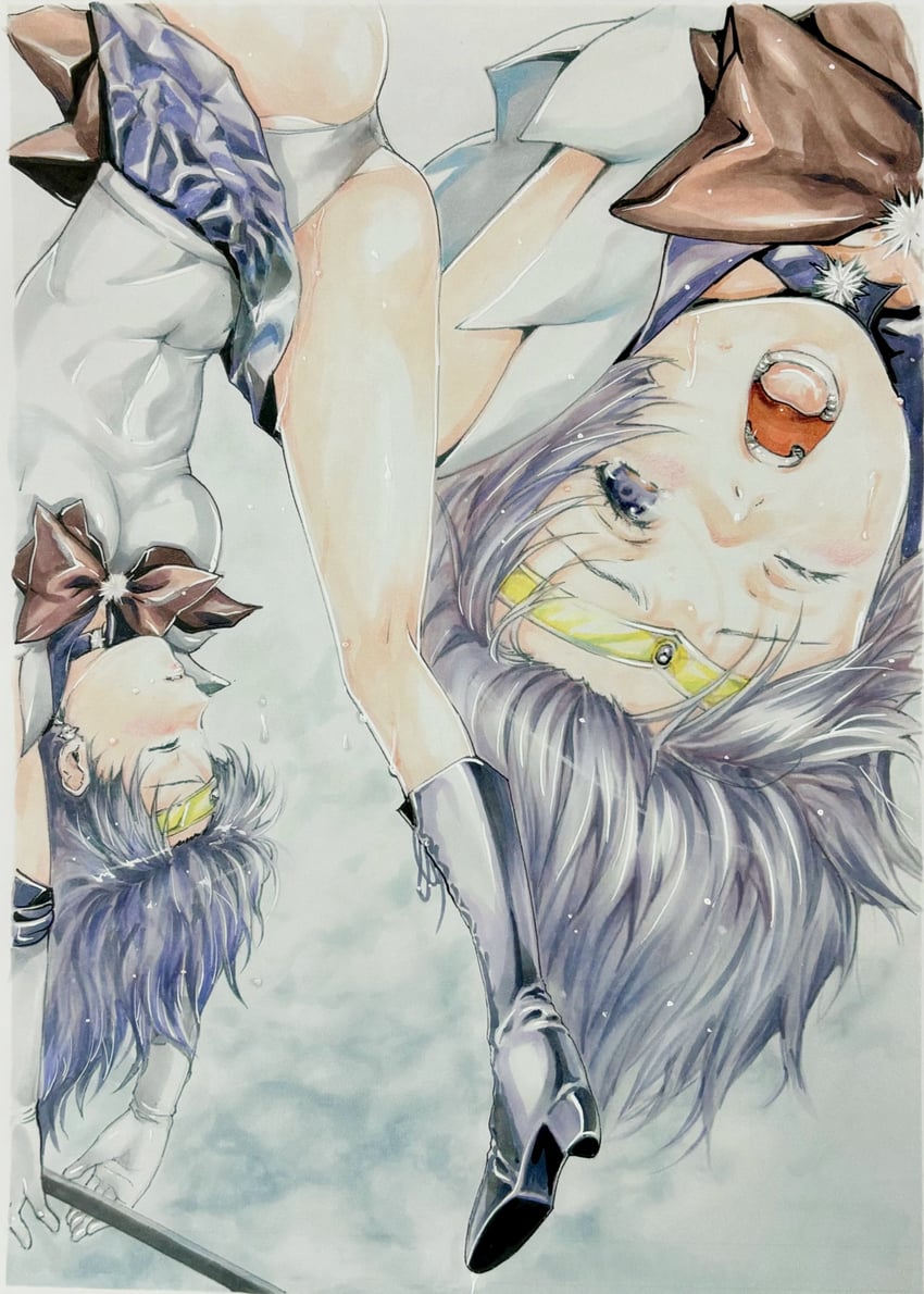 tomoe hotaru and sailor saturn (bishoujo senshi sailor moon) drawn by katsu_(24791909)