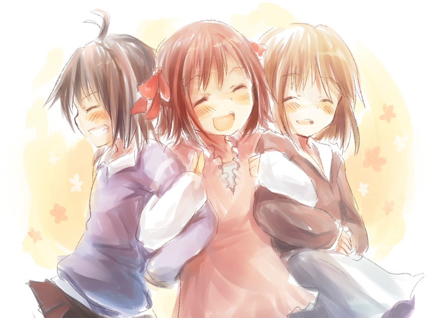 amami haruka, kikuchi makoto, and hagiwara yukiho (idolmaster) drawn by fumika_(chako_sirokuma)