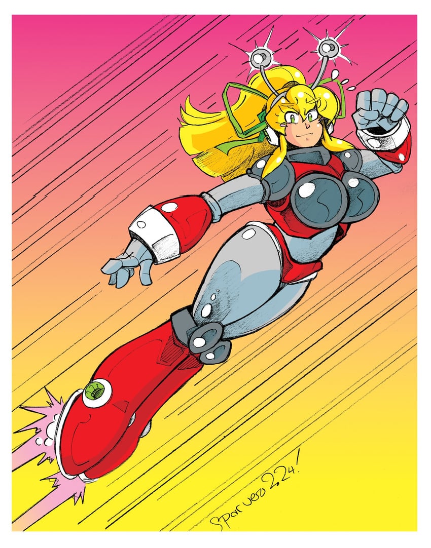 roll and hyper roll (mega man and 1 more) drawn by pumpkinsareholy
