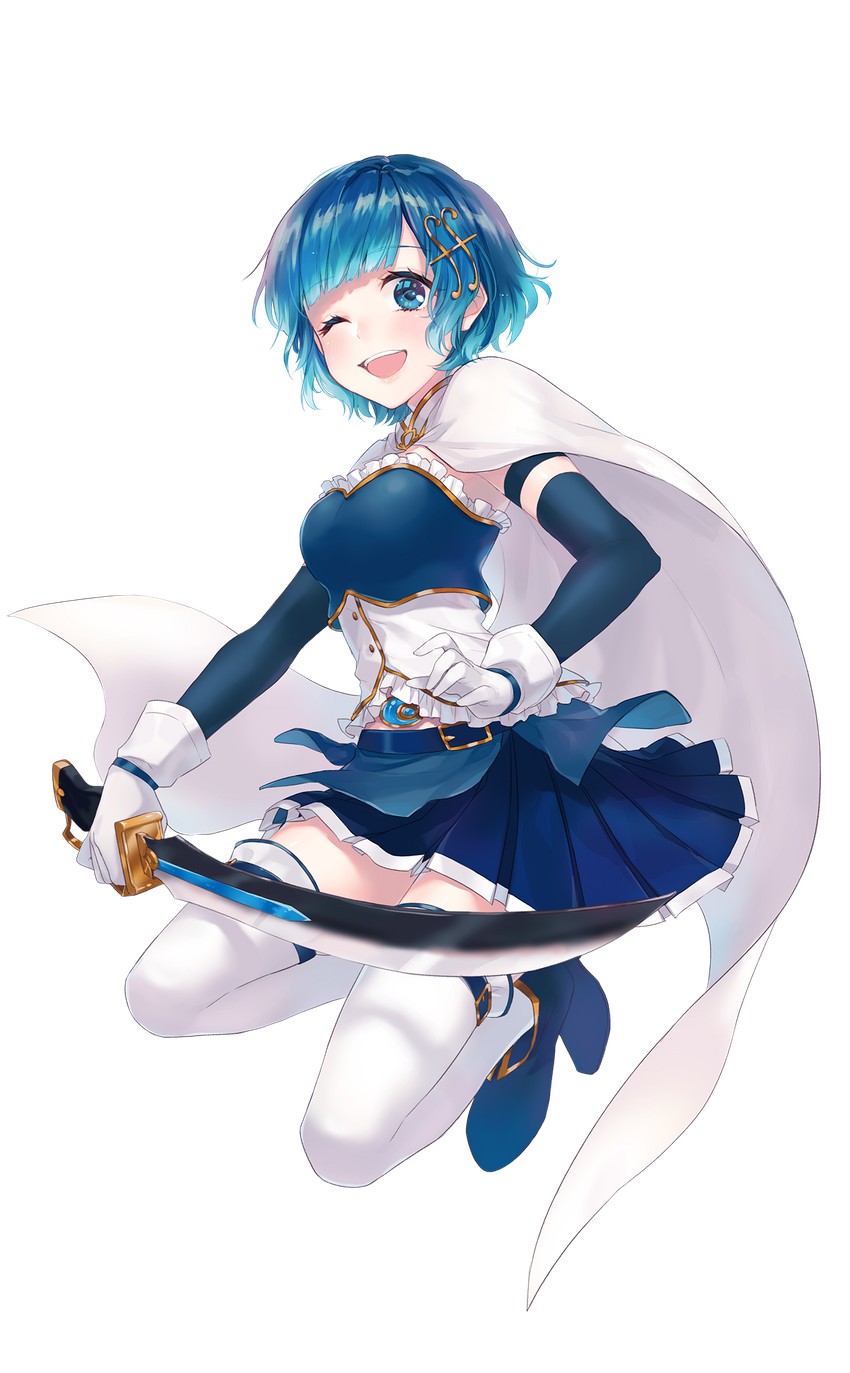 miki sayaka (mahou shoujo madoka magica) drawn by sudach_koppe