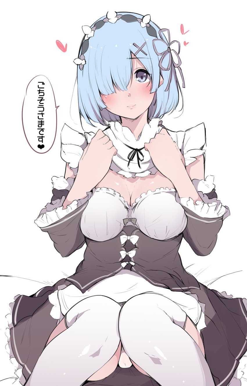 rem (re:zero kara hajimeru isekai seikatsu) drawn by sakurayu_haru