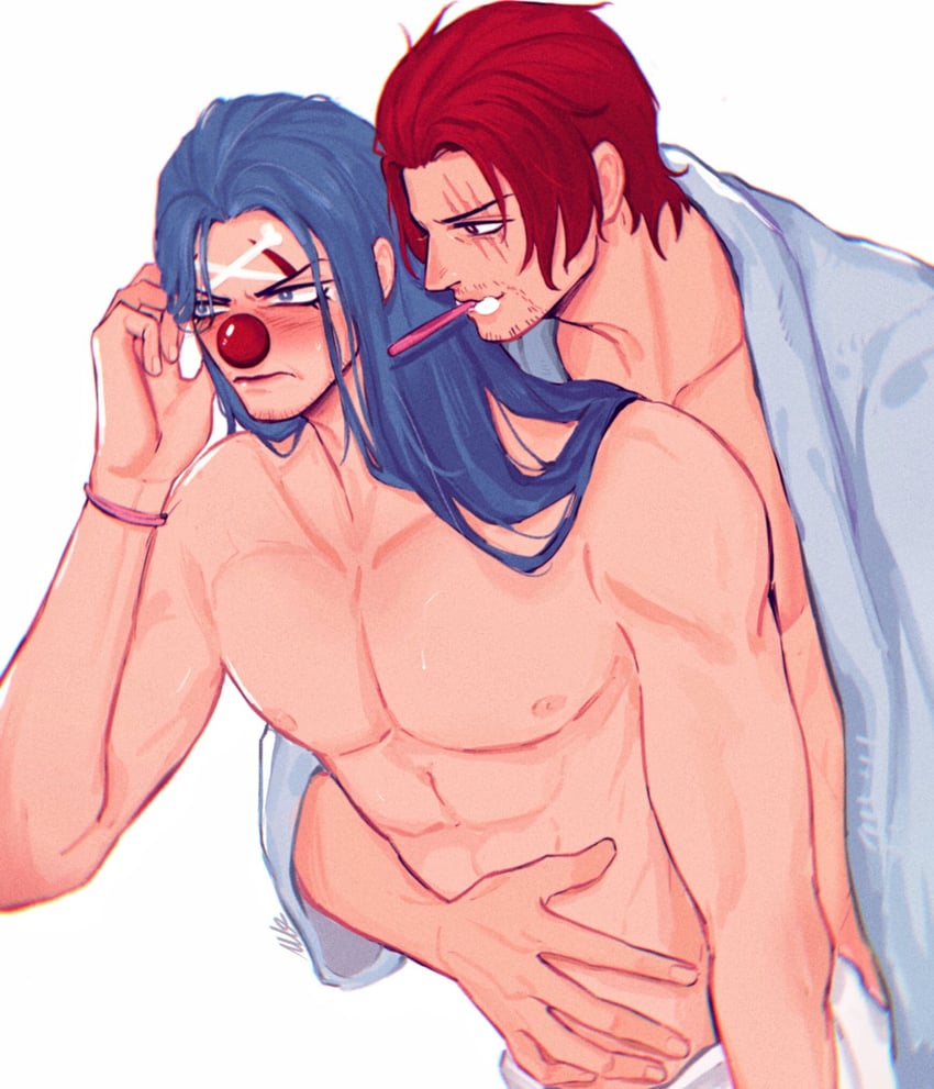 shanks and buggy the clown (one piece) drawn by vamos_mk