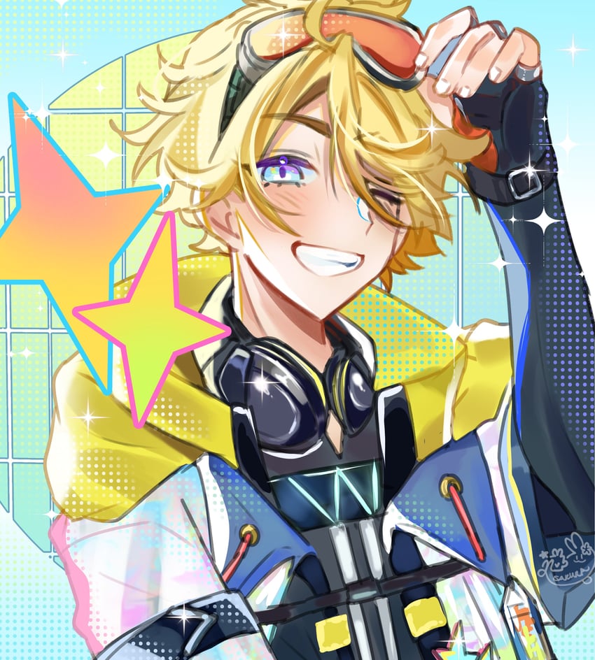 yu q. wilson (nijisanji and 1 more) drawn by sakura_tea