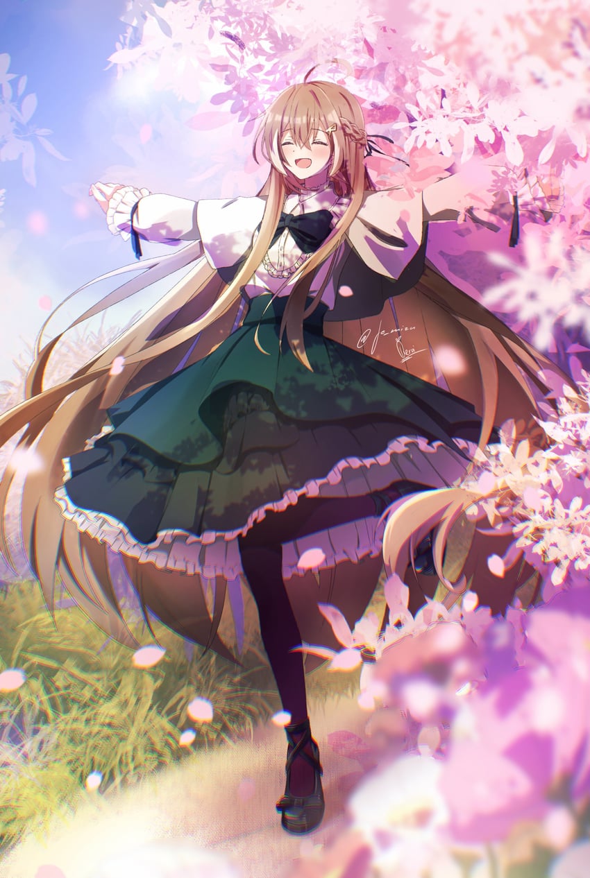 nanashi mumei (hololive and 1 more) drawn by daikon_keroi