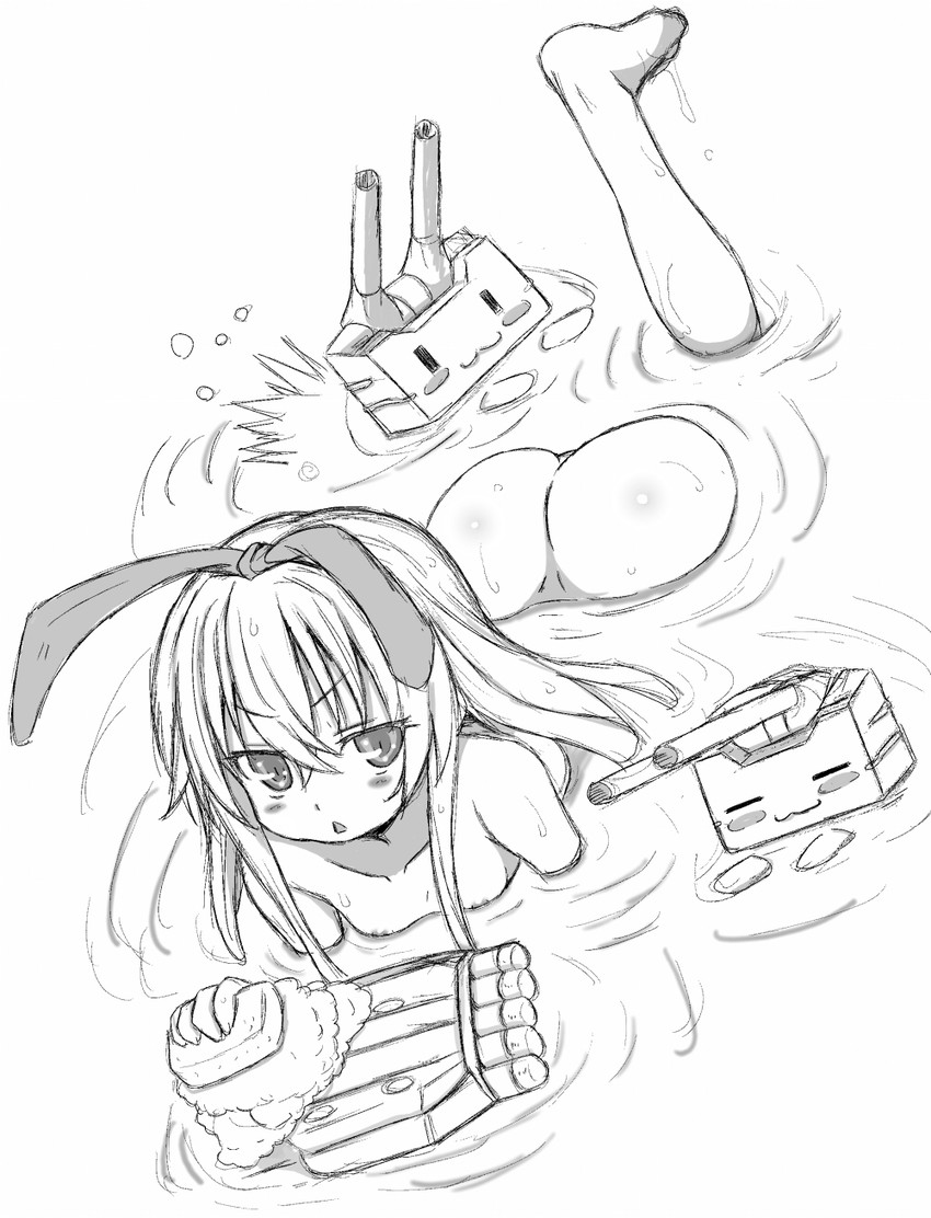 shimakaze and rensouhou-chan (kantai collection) drawn by naz_(garyuuya)