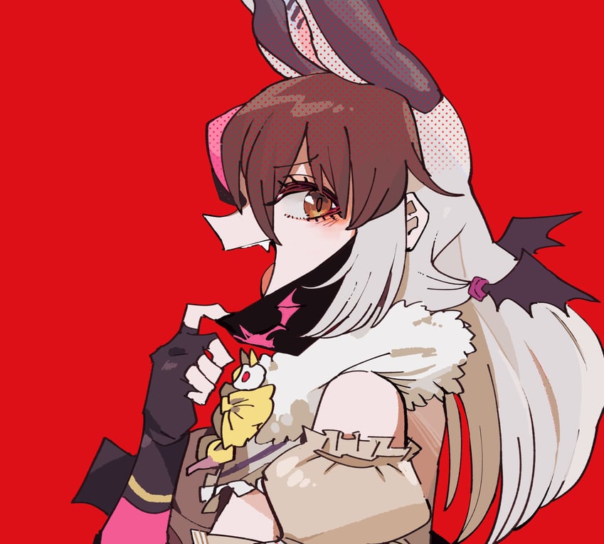 brown long-eared bat (kemono friends and 2 more) drawn by kanmoku-san