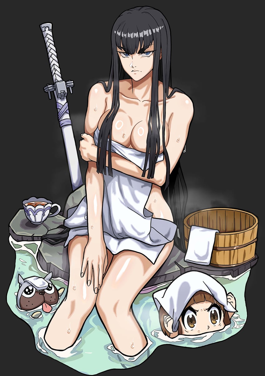 kiryuuin satsuki and mankanshoku mako (kill la kill) drawn by mikey_pie